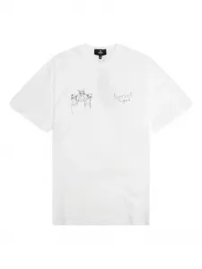 Футболка с рисунком от руки «Породистая собака» Represent, белый