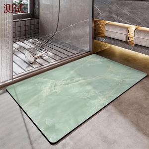 Dajiang Ковер 43x80 см для ванной, быстросохнущий, нескользящий, безворсовый, легко чистится