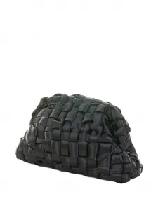 Плетеный клатч Maria La Rosa, черный