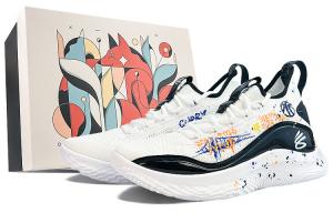 Баскетбольные кроссовки Curry 8 унисекс с низким верхом черного цвета Under Armour
