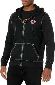 True Religion мужская худи Big T с молнией и принтом