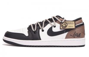 Jordan Air 1 нескользящие кроссовки мужские черно-коричневые винтажные баскетбольные, цвет Umber