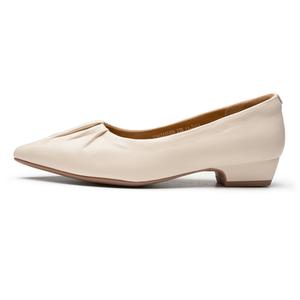 Повседневные однобортные туфли женские AOKANG, Ecru