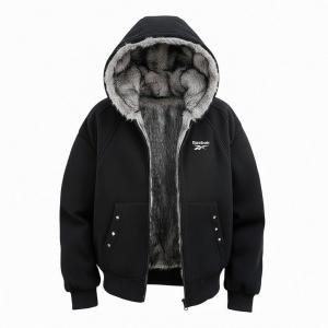 Пуховик Unisex с капюшоном утепленный Reebok, черный