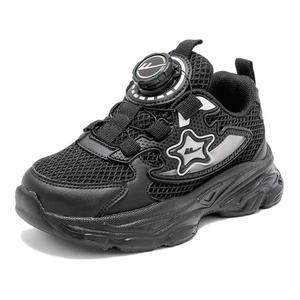 Детские кроссовки с низкой амортизацией и износостойкостью WARRIOR, черный