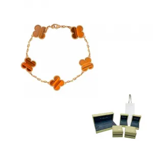 Браслет Alhambra Four Leaf Lucky из 18-каратного золота для женщин Van Cleef & Arpels