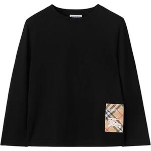 Детская футболка Burberry, черный