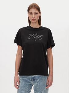 Футболка свободного кроя Vintage Tee 50537239 Hugo, черный