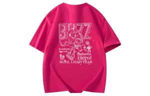 Футболки унисекс с круглым вырезом, узкий прямой крой Disney, rose красный