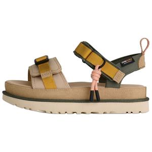 UGG Пляжные сандалии Golden Family Cow Split Leather для женщин Sandy Brown