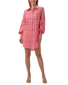 Платье Trina Turk Aisling из смесового шелка, розовый