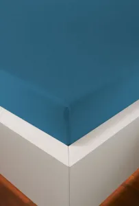 Простыня Bellana на подгонке "размера дыни. 70x140, 90x200, 140x200 или 180x200 см", хлопок, матрасы высотой до 25 см, простыни натяжные потолки и для детей 120-130х200 см, 1 шт., цвет petrol