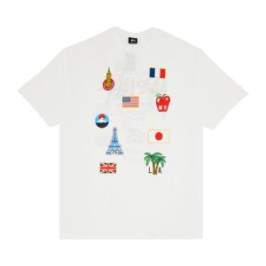 Футболка Stussy World Tour Flags 'White', белый