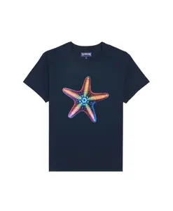 Мужская футболка из органического хлопка Disco Stars Vilebrequin, синий