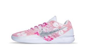 Sabrina 3 амортизирующие и дышащие низкие баскетбольные кроссовки Unisex Petal Nike, белый/розовый