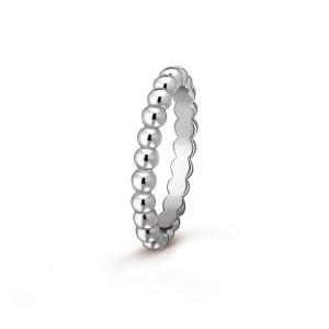 Кольцо Van Cleef & Arpels Perlée pearls of gold, средняя модель, 18-ct белое золото