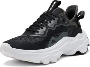 Женские кроссовки Sorel Kinetic Breakthru Day с кружевами, черно-белый