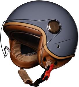 Шлем опенфейс TYWCJW, серый / коричневый