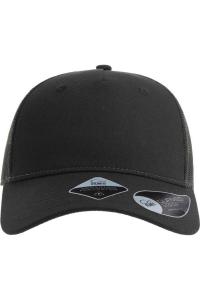 Atlantis Headwear Экологичная кепка дальнобойщика из пяти панелей, черный/темно-серый