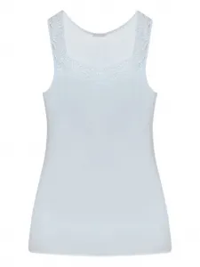 Топ-майка Delight с отделкой из кружева Hanro, синий