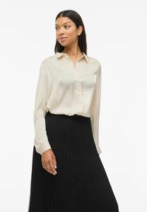 Блуза VILA VISOFIE LANGARM, Birch/White