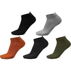 Мужские носки HUANQIU, 5 pack (темно-heather серый+army зеленый+светло-heather серый+оранжевый красный+черный)