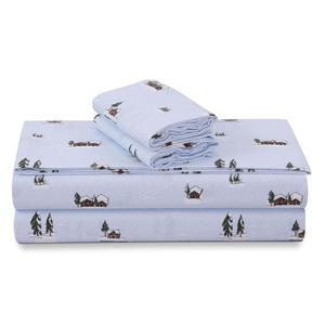 Комплект простыней Tribeca Living из фланели с очень глубокими карманами, цвет Elsa Snow