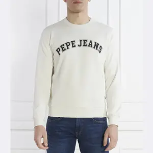 Толстовка обычного кроя с вороновым узором Pepe Jeans London, белый