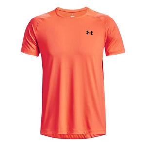 Футболка rush emboss short sleeve t-shirt 'orange' Under Armour, оранжевый
