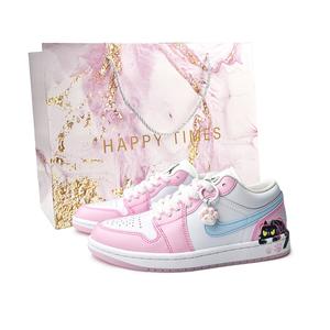 Jordan Баскетбольные кроссовки Air 1 Low Top Vintage, унисекс, розовые