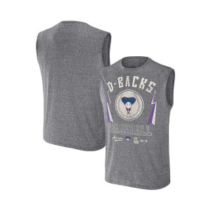 Мужская футболка Darius Rucker Collection от Charcoal с эффектом потертости Arizona Diamondbacks Muscle Tank Top Fanatics, серый