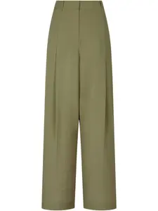 Брюки со складками Studio Tomboy, зеленый