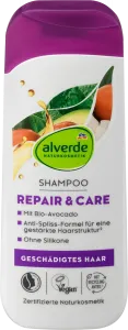 Шампунь alverde NATURKOSMETIK Shampoo Repair Avocado, Sheabutter, 200 ml
