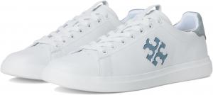 Кроссовки Tory Burch Double T Howell Court, цвет Titanium White/Aria Blue