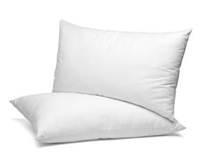 Комплект BEAUTEX из 2 наволочек (40 х 40 см, белый) Чехлы на подушки из чесаного хлопка, премиум-джерси 160 г/м², размер и цвет на выбор