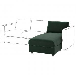 Секция шезлонга VIMLE IKEA, цвет djuparp dark green
