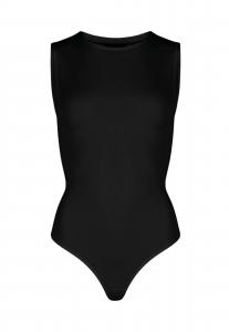 OW Collection Боди-рубашка в черном цвете