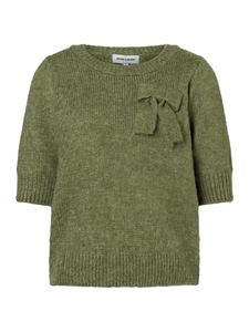 More & More Женственный, легкий свитер с короткими рукавами зеленого цвета