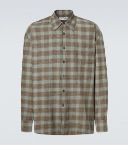 Рубашка из хлопковой фланели, взятая напрокат в клетку Our Legacy, Iowa Flannel Check