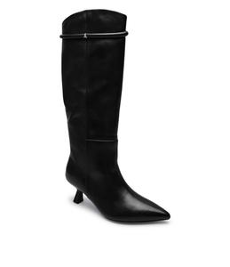 Кожаные сапоги Patrizia Pepe a spillo, черный