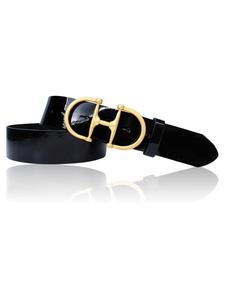 Ремень FRONHOFER Damengürtel goldene Schnalle, цвет Schwarz-Lack