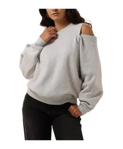 Свободный пуловер с открытыми плечами Catwalk Junkie, серый