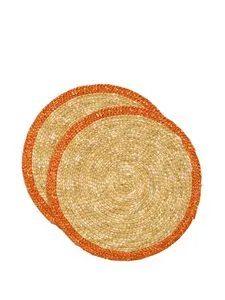 Набор из двух соломенных подставок, 13 см, La Doublej, нейтральные цвета