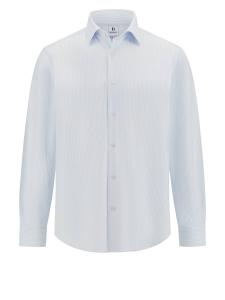 Рубашка на пуговицах классического кроя Boggi Milano, светло-синий
