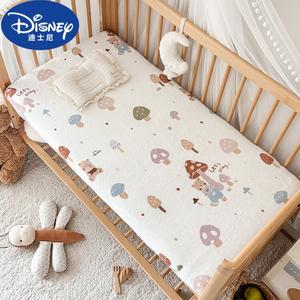 Disney Простыня на резинке для детской кроватки 150х80 см, молочный велюр, Mushroom Paradise