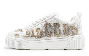BLOCCO5 Модные кроссовки с буквами, украшенные стразами, унисекс, бриллианты, золото