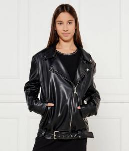 Куртка кожаная детская Patrizia Pepe Regular Fit, черный