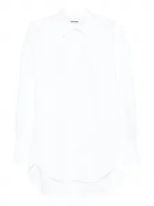 Рубашка с длинными рукавами и закругленным подолом DARKPARK, белый