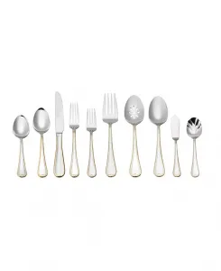 Набор столовых приборов «Камея» из золота, 65 предметов, на 12 персон Mikasa, gold