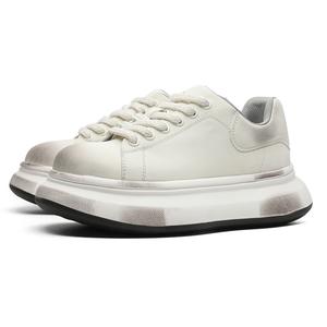 Кроссовки для скейтборда Doll Plan с нескользящей подошвой, увеличивающие рост, унисекс KUNGFUDEER, Distressed White